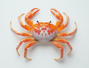 a crab on a white background