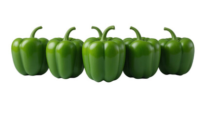 green capsicums (bell peppers), green and red peppers
