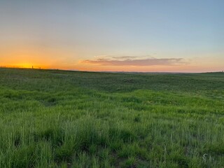 Obraz premium sunset on the high planes