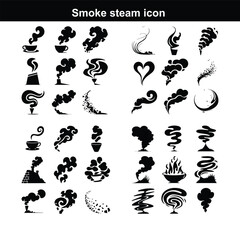 Aromas vaporize icons. Smells vector line icon set, hot aroma, stink or cooking steam symbols, smelling Coffee icon Smoke vector icon