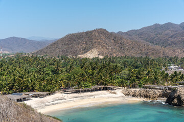 Maruata Beach in the municipality of Aquila, Michoacan, Mexico