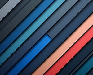 Obraz premium Colorful slanted layered background design