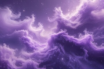 Mystical Lilac Energy Mist Celestial Abstract Background Design