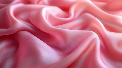 Obraz premium Pink silk fabric draped background for luxury or fashion design