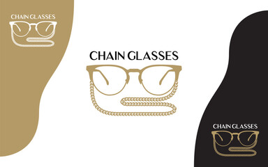 Eyewear chain glasses modern logo
