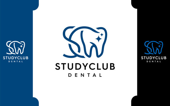 Study Club Dental modern logo