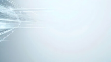 Abstract Light Blue White Background With Smooth Lines Shapes And Dynamic Motion For Modern Technology Design