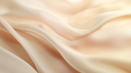 Obraz premium Cream Beige Silk Fabric Drape Texture Background
