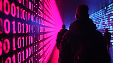 Silhouettes in a Digital Tunnel
