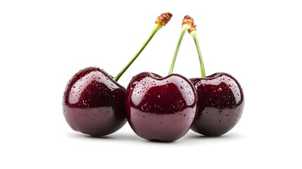 dark cherry isolated on white background