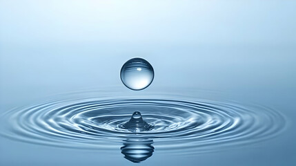 Water Drop Impact Abstract Illustration