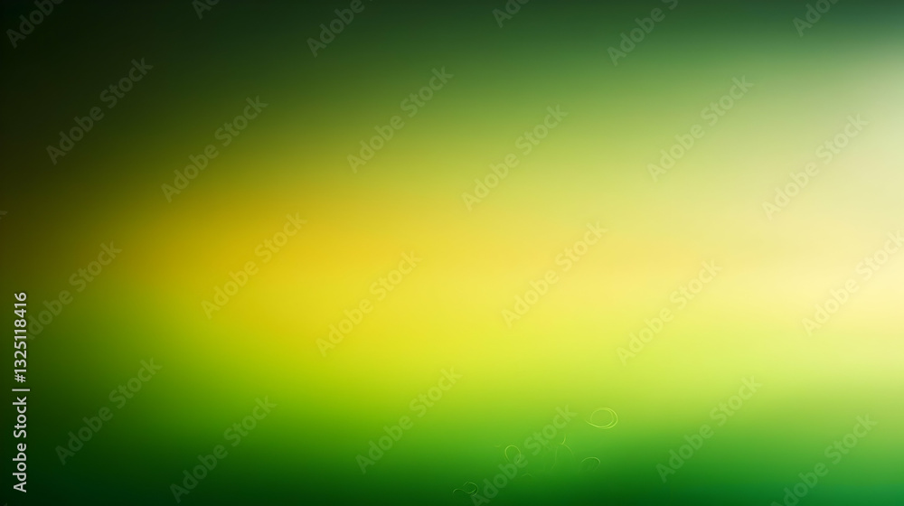 Poster abstract green yellow gradient background with soft smooth texture and bright vibrant colors in a mo