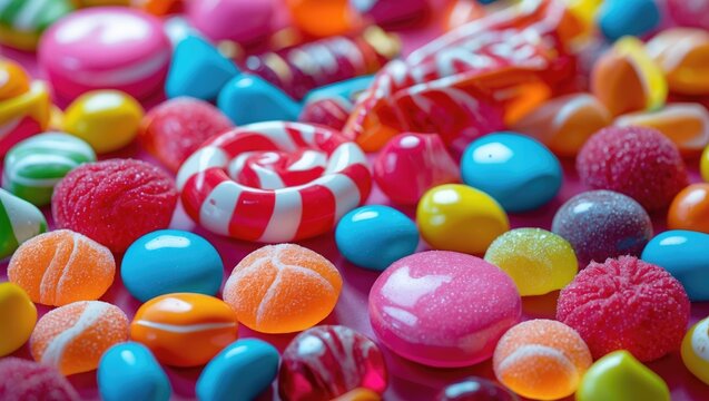Deliciously Vibrant Candy. Created Using Tools.