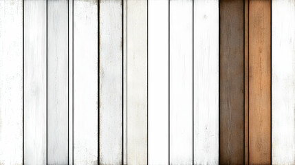 White and Brown Wooden Planks Background Texture