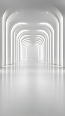 Obraz premium White Archway 3D Render Background