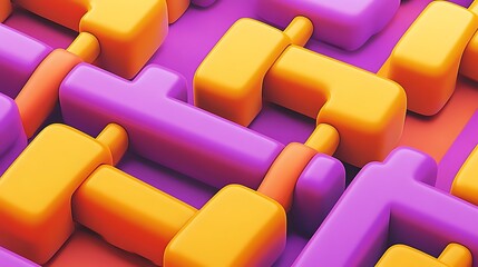 Obraz premium Abstract 3D Connection for Background