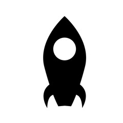 vector illustration of a black fish