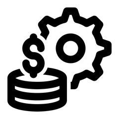 Working Capital, Business, Finance Outline Icon
