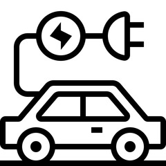 Electric Car Icon
