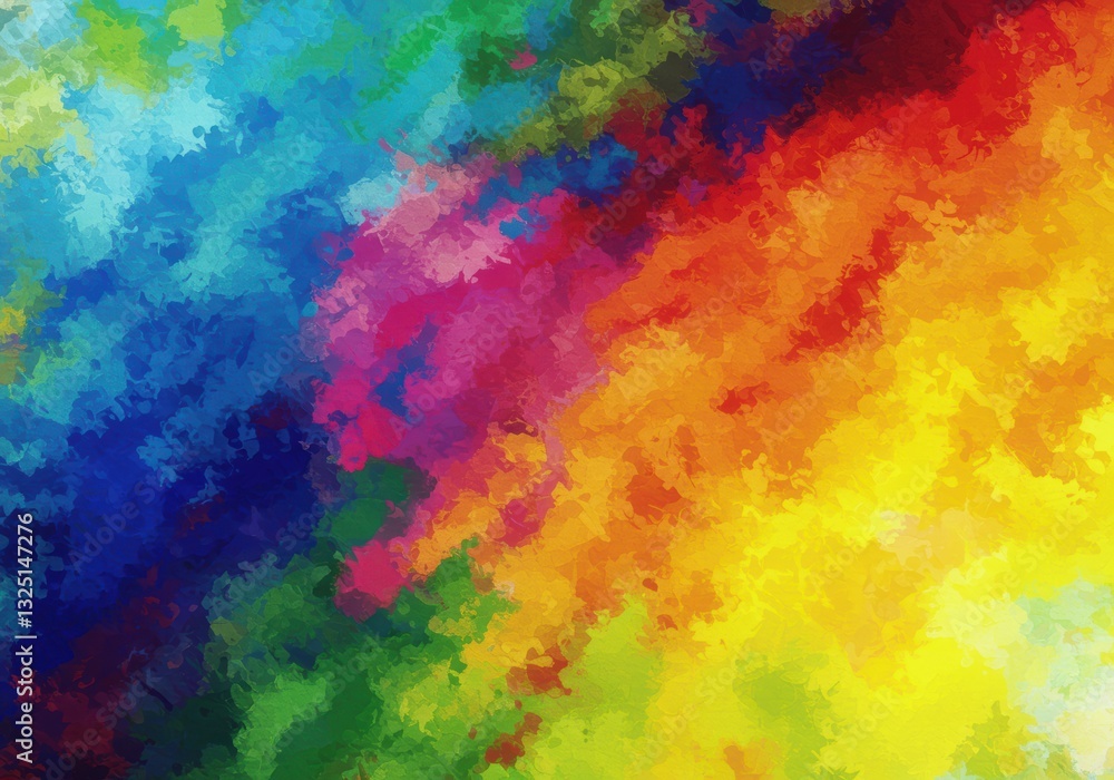 Poster vibrant abstract background with colorful brushstroke pattern for creative design