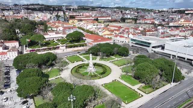 Palace Of Belem At Lisbon In District Of Lisbon Portugal. Government Building. Tourism Landmark. Palace Of Belem At Lisbon In Portugal. Afonso De Albuquerque Square. Palace Landscape. Lisbon Skyline.