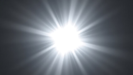 Bright Starburst Light Effect – Shining Rays