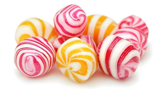 Candy mentos on the white background