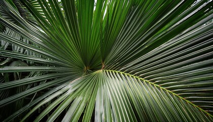 tropical palm leaf foliage plant