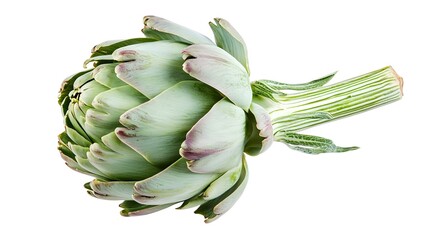Fototapeta premium Artichoke against a white background