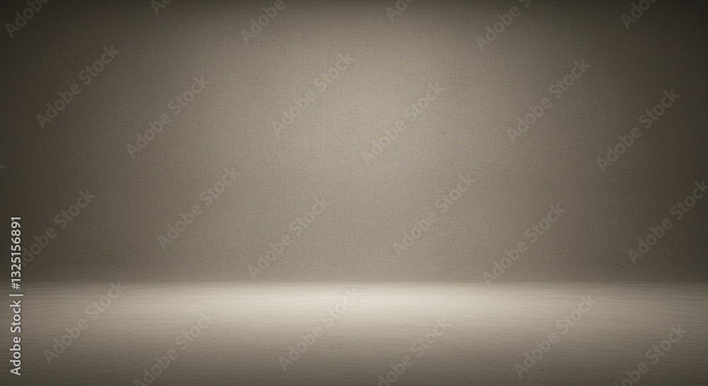Poster minimalist empty room with soft lighting and textured walls