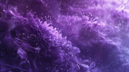 Close-up of a vibrant purple flower on a soft, blurred background. macro texture background.