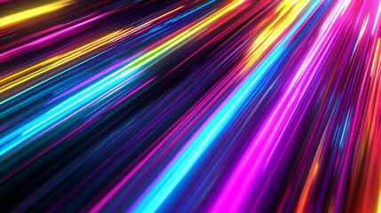 Fototapeta premium Abstract Colorful Light Streaks Background