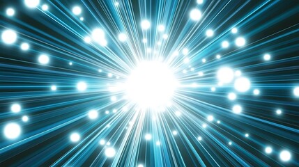Obraz premium Abstract burst of light for technology concept