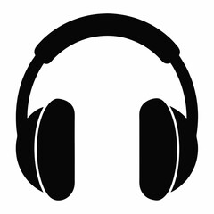 headphones on white background