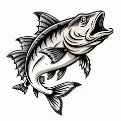 vector illustration of a fish