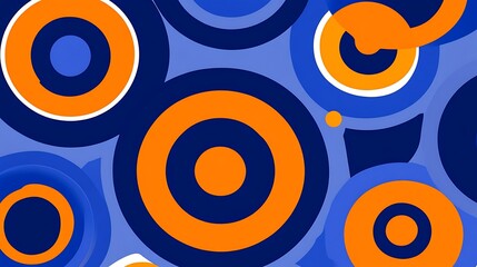 Fototapeta premium Abstract circles pattern, colorful background. Use design