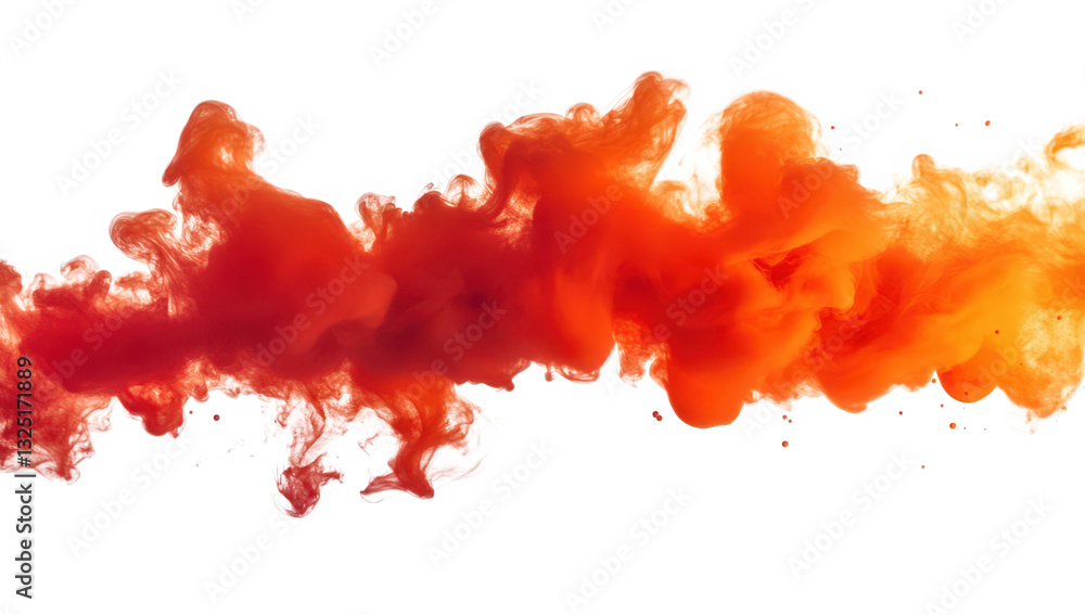 Poster swirl of orange smoke against a white background creating a dynamic and artistic visual effect it ca