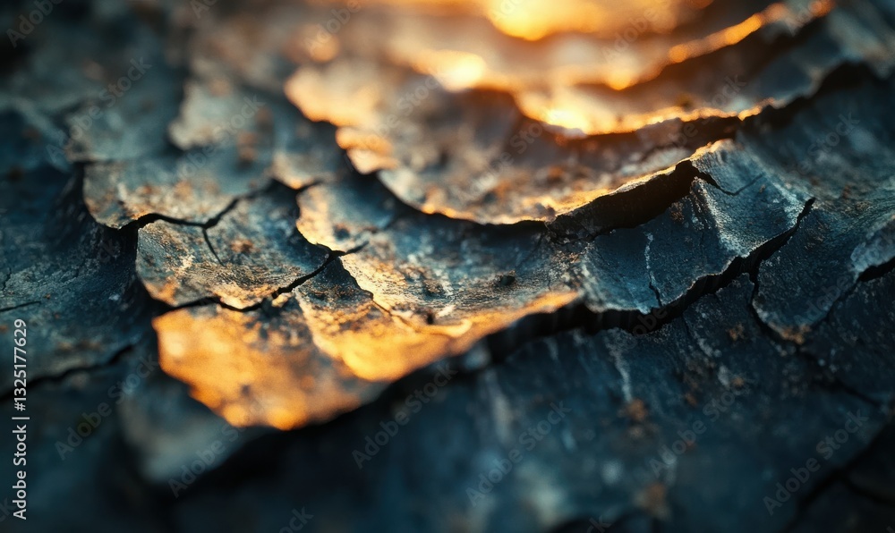 Aufkleber stone slabs with warm light highlighting texture and color variations.