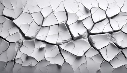 a white background with a crack in it the crack is jagged and uneven white gray rough texture background as banner template