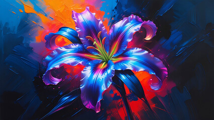 abstract fractal background with stars