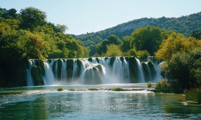 Fototapeta premium Waterfalls at Krka