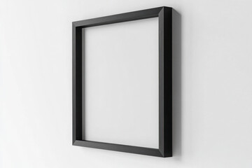 Black wall frame mockup, portrait orientation, 8x10. 
