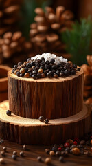 Fototapeta premium Mixed Spices On Wooden Stand