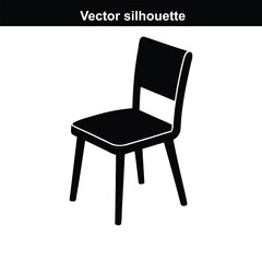 Black and white chairs with a black leather armchair in a stylish interior