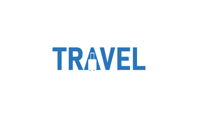 Simple Creative travel logo design template.