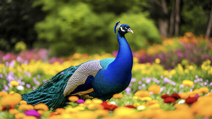 Obraz premium peacock in the garden