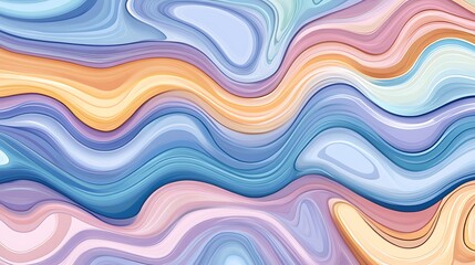 Abstract Colorful Swirling Water Style Background