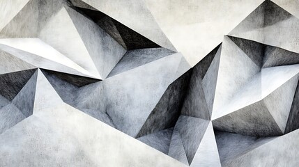 Abstract concrete geometric shapes background