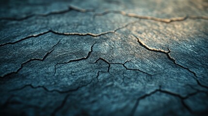 Cracked Dark Wood Texture Close-up