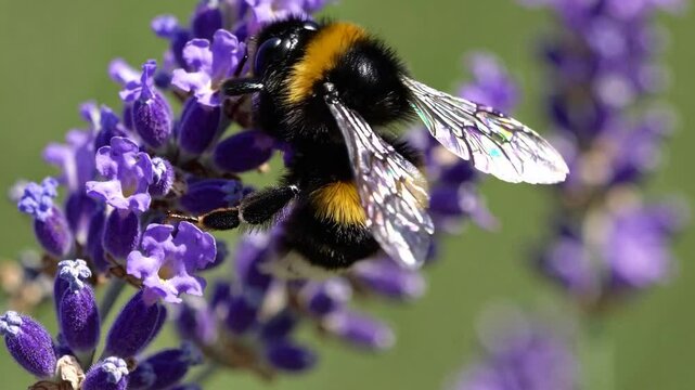 bee on lavender